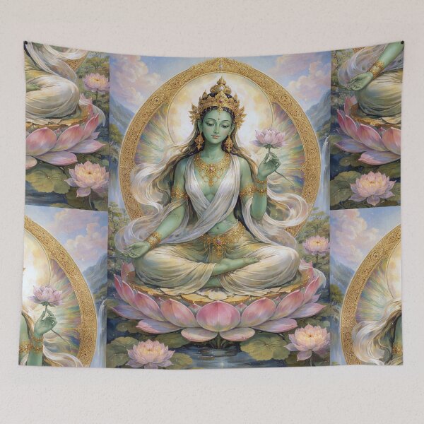 Item preview, Tara Painting – Goddess of Compassion and Protection designed and sold by GalleryKauffeld.