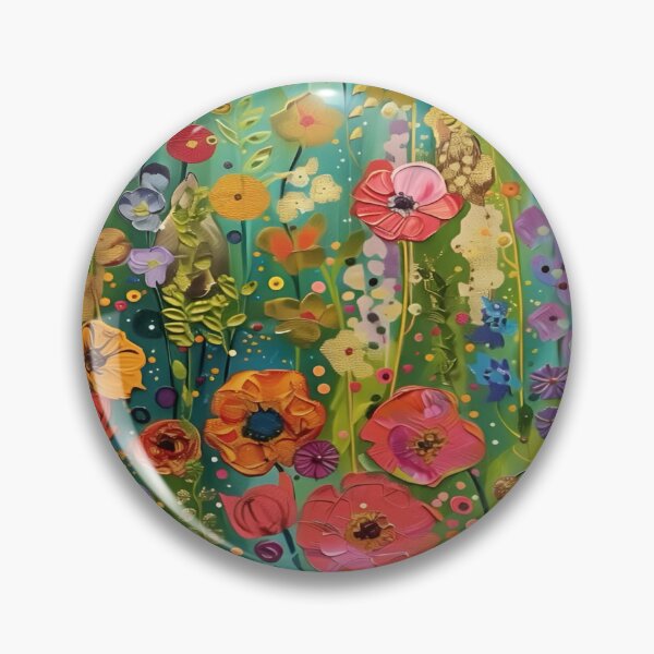 Item preview, Gustav Klimt Flower Garden Vivid Seamless Flowers Vintage Floral Patterns Digital Art Illustration designed and sold by Matt_Smith.