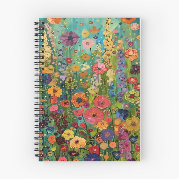 Item preview, Gustav Klimt Flower Garden Vivid Seamless Flowers Vintage Floral Patterns Digital Art Illustration designed and sold by Matt_Smith.