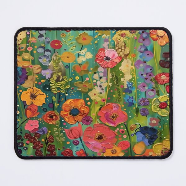 Item preview, Gustav Klimt Flower Garden Vivid Seamless Flowers Vintage Floral Patterns Digital Art Illustration designed and sold by Matt_Smith.