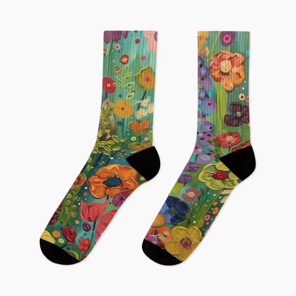 Item preview, Gustav Klimt Flower Garden Vivid Seamless Flowers Vintage Floral Patterns Digital Art Illustration designed and sold by Matt_Smith.