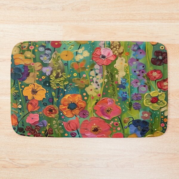 Item preview, Gustav Klimt Flower Garden Vivid Seamless Flowers Vintage Floral Patterns Digital Art Illustration designed and sold by Matt_Smith.