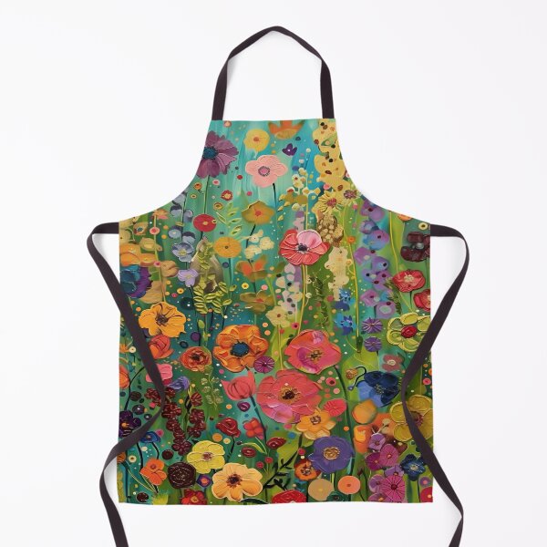Item preview, Gustav Klimt Flower Garden Vivid Seamless Flowers Vintage Floral Patterns Digital Art Illustration designed and sold by Matt_Smith.