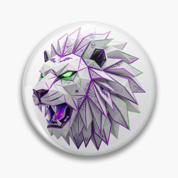 Item preview, Cyberpunk Halloween Lion - Origami Low Poly designed and sold by Marcu Ioachim.