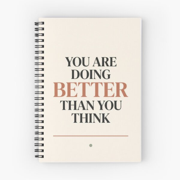 Item preview, You Are Doing Better Than You Think Poster designed and sold by SnazzifyDigital.
