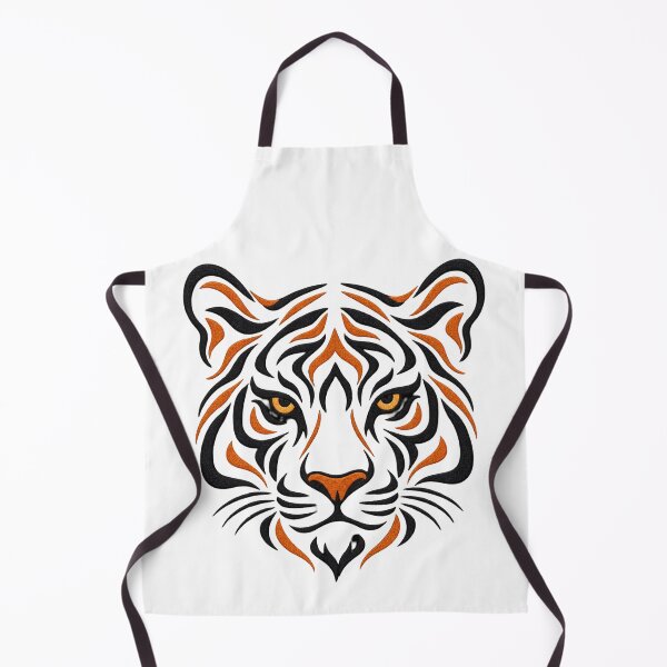 Item preview, Black & Orange Tiger Face – Fierce Wildlife Animal Graphic designed and sold by CreativeCharmCo.