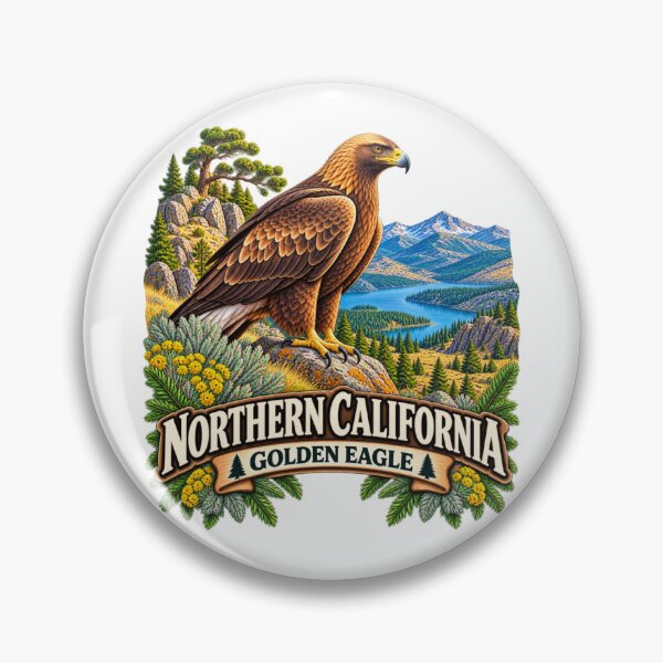 Item preview, Northern California, Golden Eagle, Mountain Wilderness designed and sold by Myra365Art.