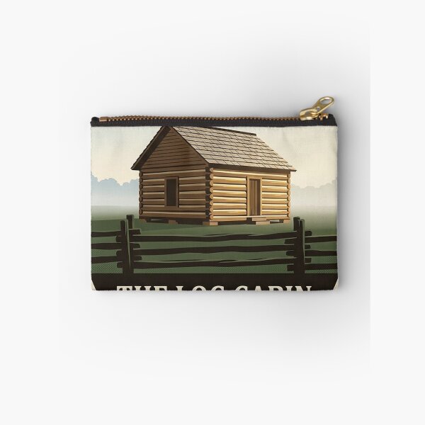 Item preview, Tuskegee Log Cabin First Schoolhouse Alabama Sticker designed and sold by DetourDgn.