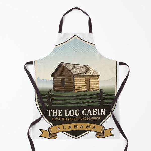 Item preview, Tuskegee Log Cabin First Schoolhouse Alabama Sticker designed and sold by DetourDgn.