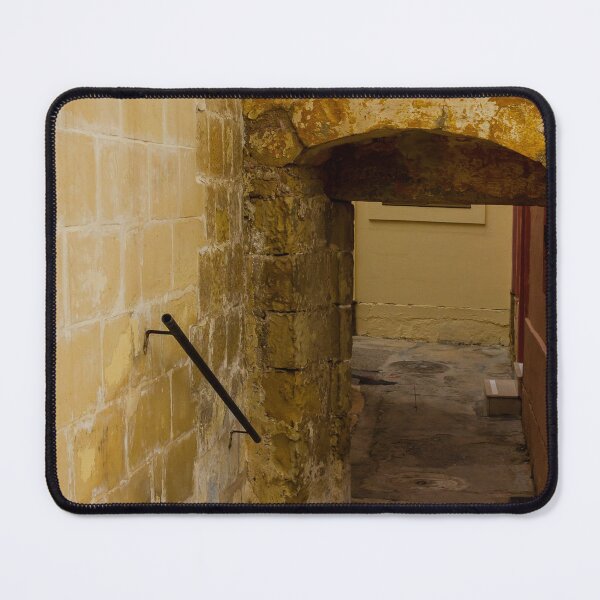 Item preview, Old Stone Archway Over Narrow Sunlit Alleyway in Historic European Passage designed and sold by Nmallia.