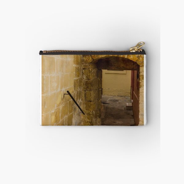 Item preview, Old Stone Archway Over Narrow Sunlit Alleyway in Historic European Passage designed and sold by Nmallia.