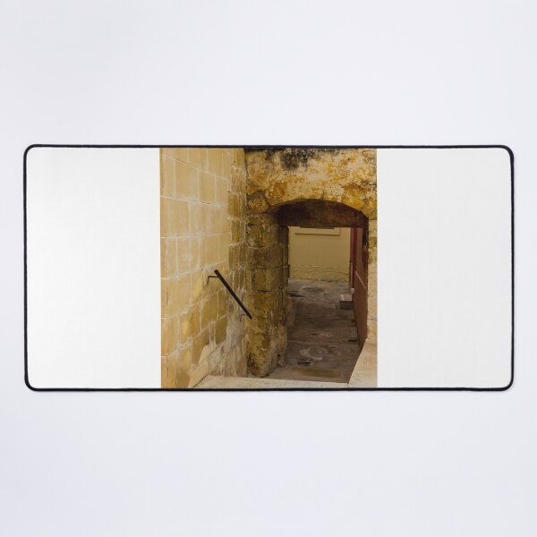 Item preview, Old Stone Archway Over Narrow Sunlit Alleyway in Historic European Passage designed and sold by Nmallia.