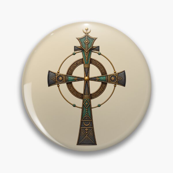 Item preview, Ancient Egyptian Symbol Design for African Spirituality - Unique Cross and Ankh Fusion designed and sold by 'VARI'.