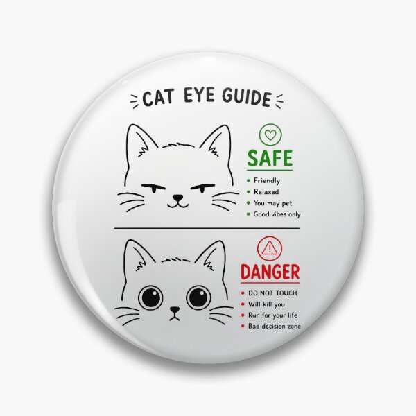 Item preview, Cat Eye Guide Funny Feline Behavior Expression designed and sold by SoyLamderma.