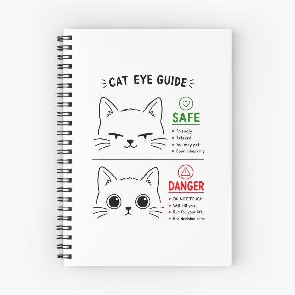 Item preview, Cat Eye Guide Funny Feline Behavior Expression designed and sold by SoyLamderma.