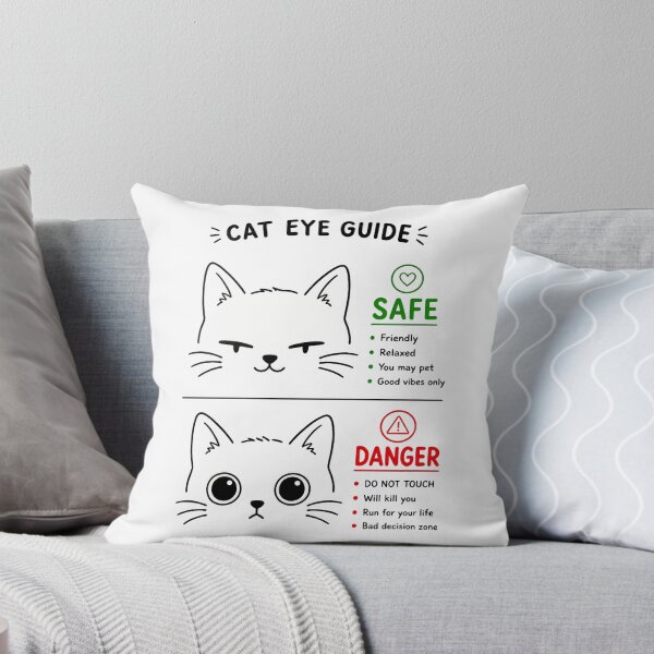 Item preview, Cat Eye Guide Funny Feline Behavior Expression designed and sold by SoyLamderma.