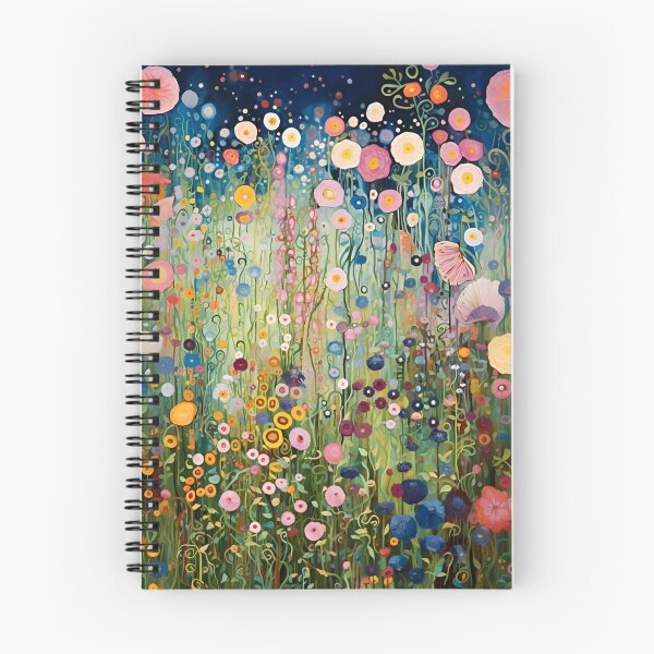Item preview, Gustav Klimt Flower Garden Vivid Seamless Flowers Vintage Floral Patterns Digital Art Illustration designed and sold by Matt_Smith.