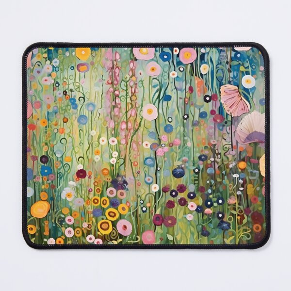 Item preview, Gustav Klimt Flower Garden Vivid Seamless Flowers Vintage Floral Patterns Digital Art Illustration designed and sold by Matt_Smith.