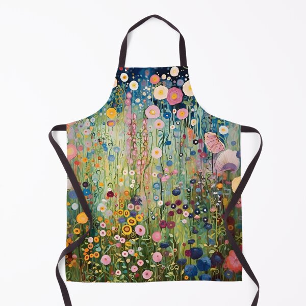 Item preview, Gustav Klimt Flower Garden Vivid Seamless Flowers Vintage Floral Patterns Digital Art Illustration designed and sold by Matt_Smith.