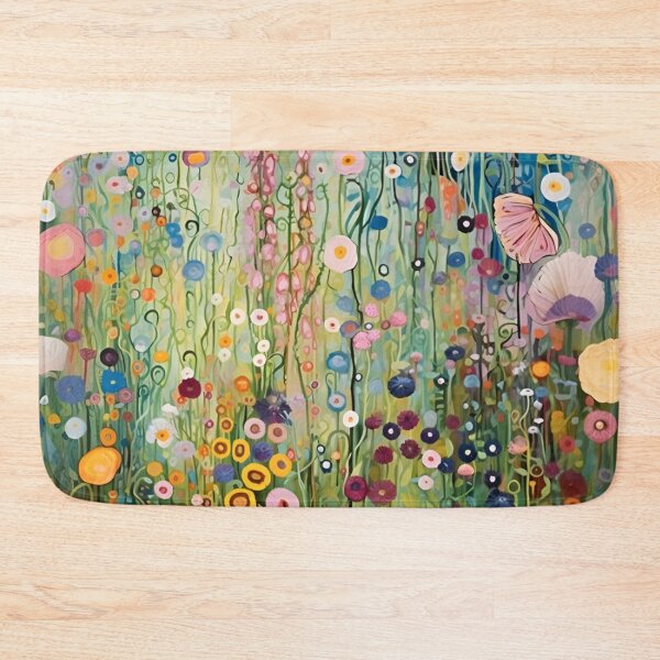 Item preview, Gustav Klimt Flower Garden Vivid Seamless Flowers Vintage Floral Patterns Digital Art Illustration designed and sold by Matt_Smith.