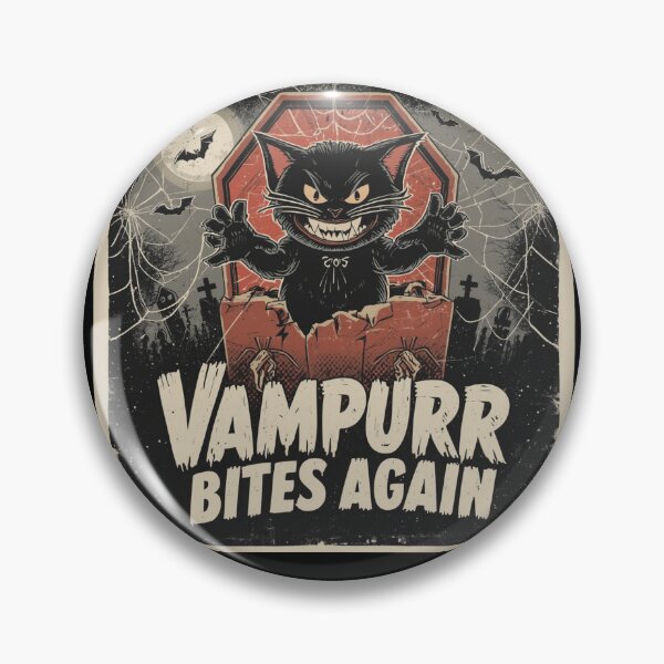 Item preview, Vampurr Bites Again: A Funny Cat designed and sold by zingbing.
