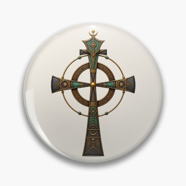 Item preview, Ancient Egyptian Symbol Design for African Spirituality - Unique Cross and Ankh Fusion designed and sold by 'VARI'.