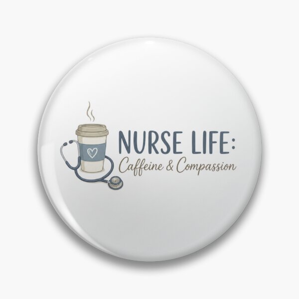 Item preview, Nurse Life Caffeine and Compassion Black and White Shirt, Vintage Line Art Stethoscope Design designed and sold by VibeTherapyArt.