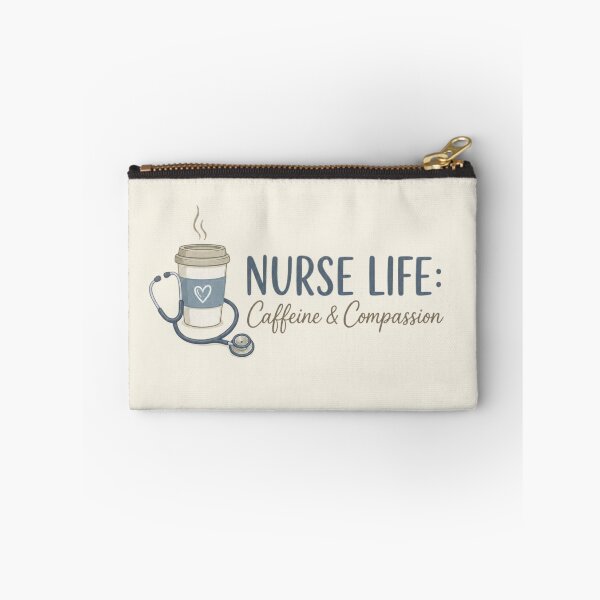 Item preview, Nurse Life Caffeine and Compassion Black and White Shirt, Vintage Line Art Stethoscope Design designed and sold by VibeTherapyArt.
