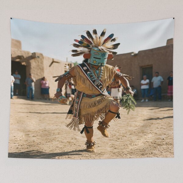 Item preview, Pueblo Dancer as Blue Star Kachina designed and sold by Solomon-Ent-144.