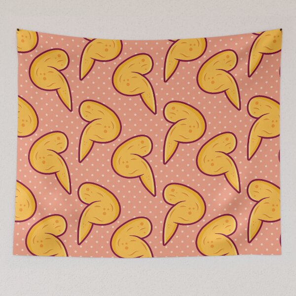 Item preview, Crispy Chicken Wings Food Seamless Pattern designed and sold by werezu.