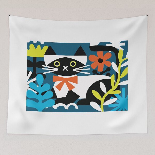 Item preview, Fancy Cat in a Midnight Garden designed and sold by iliantymizwa.