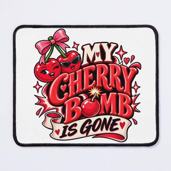 Item preview, My Cherry Bomb Is Gone | Retro Cherry Graphic designed and sold by PaisleyMarten.