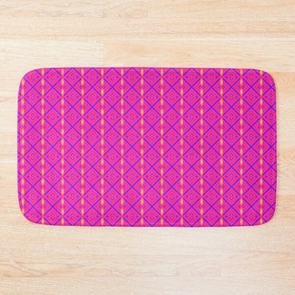 Item preview, Neon Retro Geometric Psychedelic Pink Pattern designed and sold by whimsiqueer.