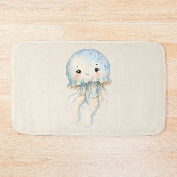 Item preview, Watercolor Jellyfish art print or sticker – Ocean Friends Collection designed and sold by SimpleUla.