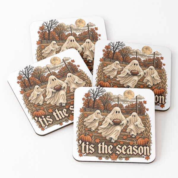 Item preview, Tis the Season Ghost Football Spooky Autumn designed and sold by KireVeronica.