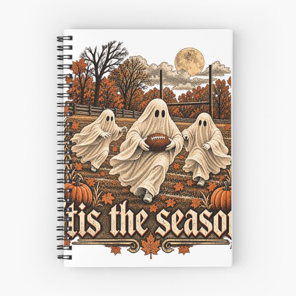 Item preview, Tis the Season Ghost Football Spooky Autumn designed and sold by KireVeronica.
