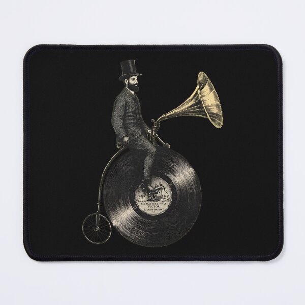 Item preview, Retro Music Ride Man on Old Bicycle designed and sold by Richaeman.