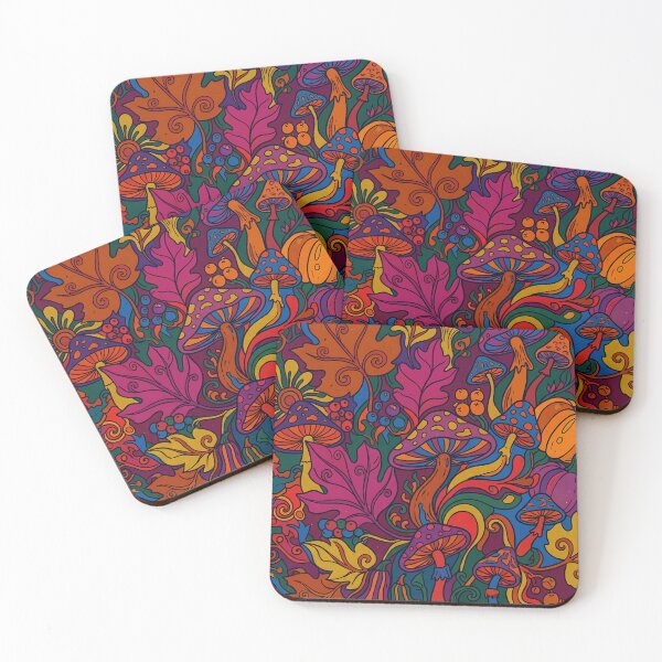 Item preview, Psychedelic Autumn Mushroom Forest Pattern designed and sold by Ivy-Triggs.