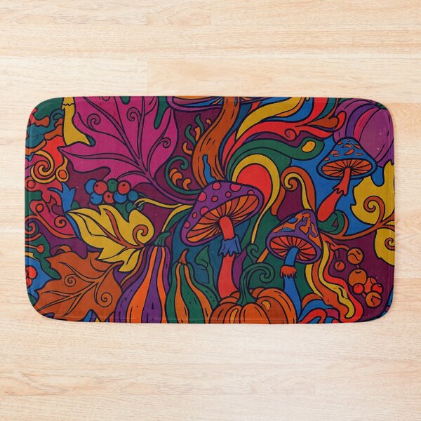 Item preview, Psychedelic Autumn Mushroom Forest Pattern designed and sold by Ivy-Triggs.