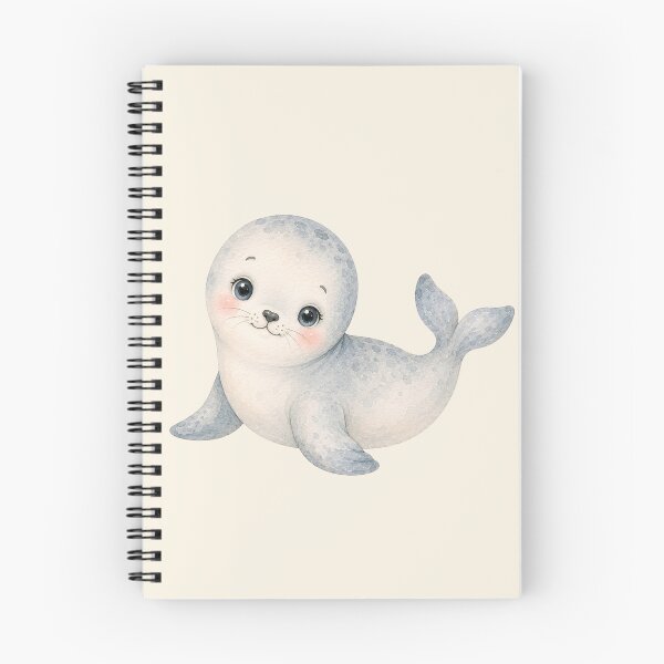 Item preview, Watercolor Harbor Seal sticker or art print - Ocean Friend Collection designed and sold by SimpleUla.