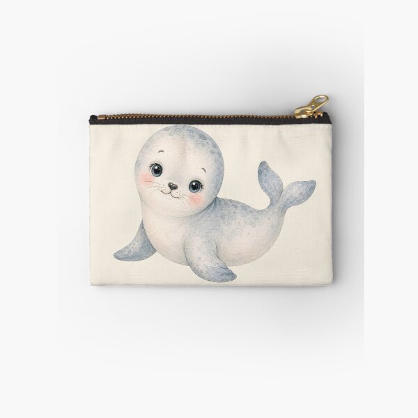 Item preview, Watercolor Harbor Seal sticker or art print - Ocean Friend Collection designed and sold by SimpleUla.