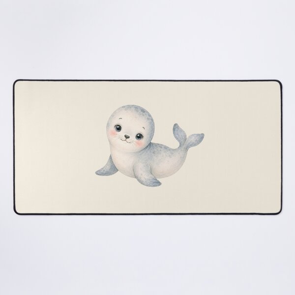 Item preview, Watercolor Harbor Seal sticker or art print - Ocean Friend Collection designed and sold by SimpleUla.