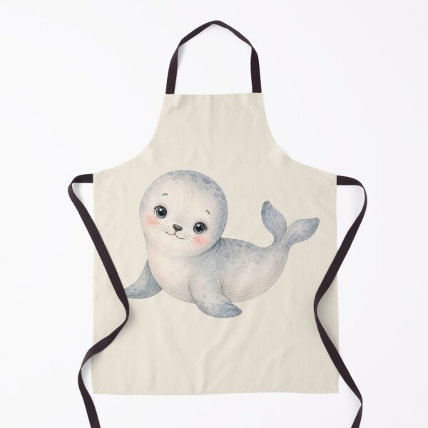 Item preview, Watercolor Harbor Seal sticker or art print - Ocean Friend Collection designed and sold by SimpleUla.