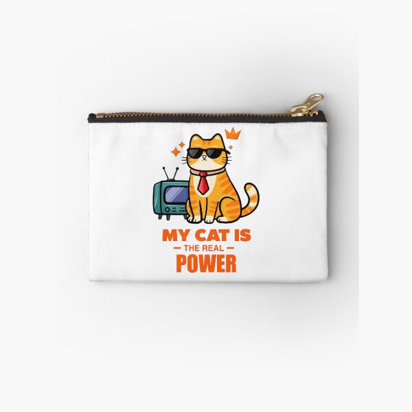 Item preview, My Cat is The Real Power Vintage Cat Retro TV designed and sold by SoyLamderma.