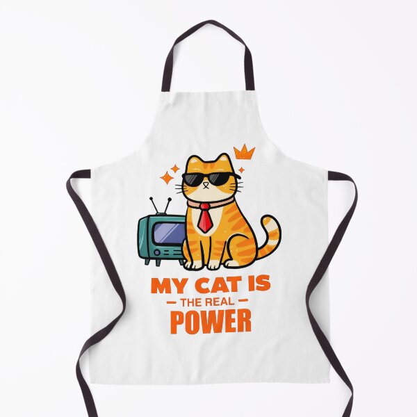Item preview, My Cat is The Real Power Vintage Cat Retro TV designed and sold by SoyLamderma.