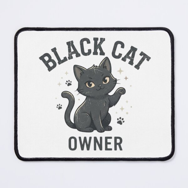 Item preview, Black Cat Owner Funny Cute Cat Lover Pet Parent Vintage Retro designed and sold by KreatoLab.