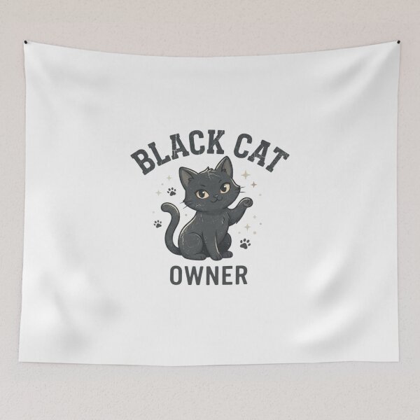 Item preview, Black Cat Owner Funny Cute Cat Lover Pet Parent Vintage Retro designed and sold by KreatoLab.