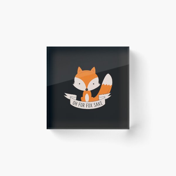 Item preview, Oh For Fox Sake Cute Fox Banner designed and sold by Richaeman.