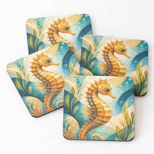 Item preview, Seahorse illustration – Underwater Marine Life designed and sold by GalleryKauffeld.