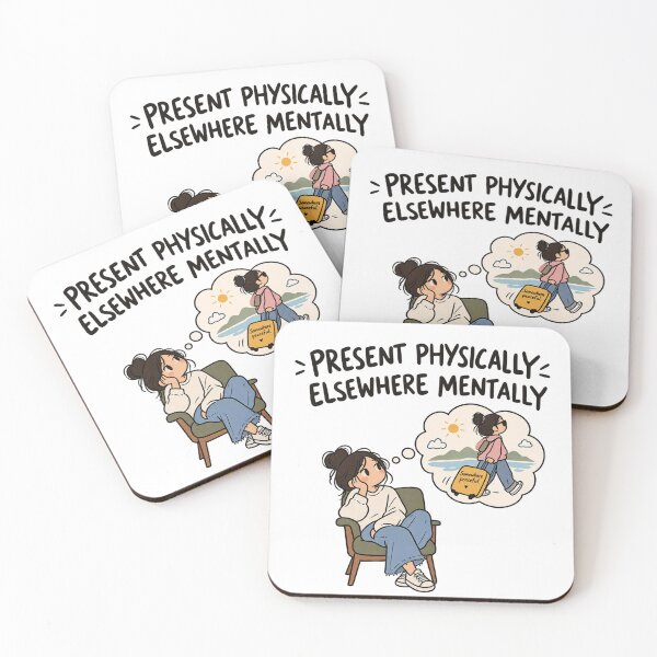 Item preview, Funny Mental Escape & Relatable Introvert Design designed and sold by Sangeeta Art Co..